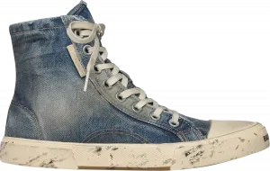 Кроссовки Balenciaga Paris High 'Destroyed - Denim', синий