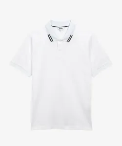 Рубашка-поло из органического хлопка с двойным воротником