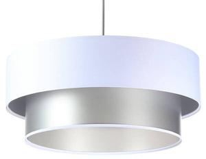 Подвесной светильник BPSKoncept Duo, 60x21x91 см, серебристый/белый