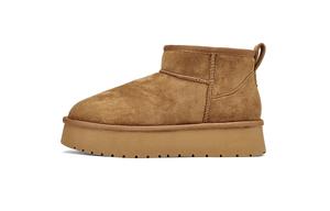 Теплые женские зимние сапоги 9 см HLA, camel