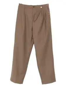 Брюки со складками Myths, коричневый