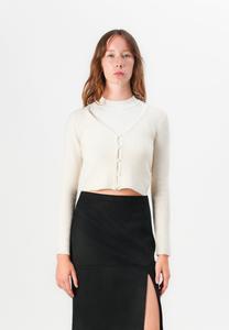 Кардиган ONLY ONLRICA LIFE V NECK PEARLCARD, Birch/Beige