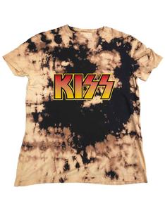 Классическая футболка унисекс с логотипом группы Dip Dye KISS, черный