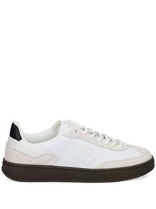 Tommy Hilfiger кожаные кроссовки с вышитым логотипом, белый