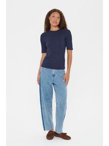 Блузка с короткими рукавами LucianaSZ, прямого кроя, в цвете Night Sky SAINT TROPEZ