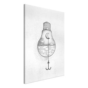 Фреска Artgeist Anchored Moon, черно-белый