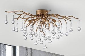 Потолочный светильник Paul Neuhaus Icicle, алюминий / сталь - 4-х ламповый - латунь