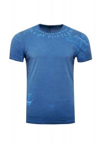 Футболка с современным принтом RUSTY NEAL, цвет Marine