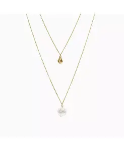 Многослойное ожерелье с подвеской из культивированного жемчуга Шона Bearfruit Jewelry, gold