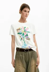 Футболка с принтом вазы Desigual, White