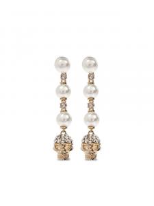 Серьги, украшенные кристаллами Alexander McQueen, золотой