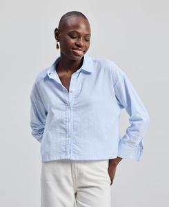 Женская укороченная футболка в полоску "Crop it like it s Hot" Reistor, Linear rhythm