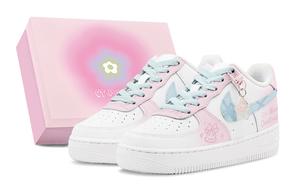 Nike Женские кроссовки Air Force 1 Air Force 1 Abrasion Resistant Low top синие розовые