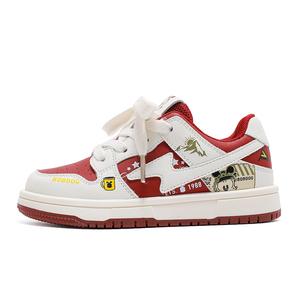 Детская обувь для повседневной жизни BOBDOG, слоновая кость/бордовый