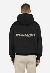 Худи Pegador COLNE LOGO , Washed Black Cozy Beige/Black
