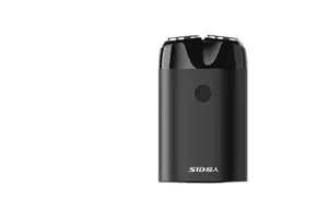 RS218 поворотная бритва с двумя головками, полностью моющаяся SID, черный