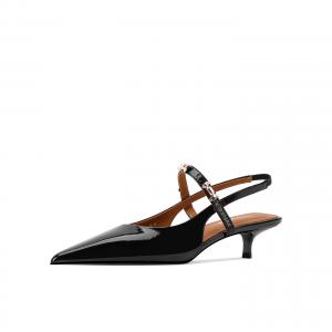 Женские туфли на тонком каблуке и высоком каблуке Shesrim, Black