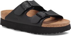 Женские сандалии Birkenstock Arizona на платформе, веганский материал Birko-flor, мультиколор