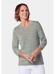 Свитер с красивым ажурным узором из древесного мха / узорчатый GOLDNER