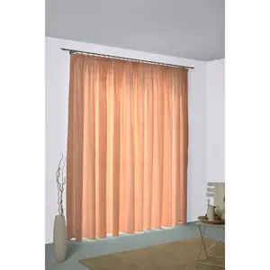 Штора Niederau с тесьмой для занавесок 1 шт. Wirth, оранжевый