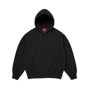 Толстовка Supreme Satin Appliqué Hooded Sweatshirt, Black