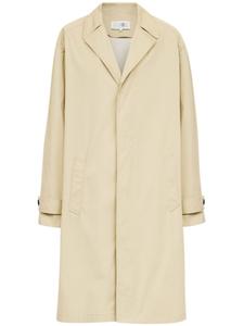 Однобортное пальто MM6 Maison Margiela, нейтральный цвет