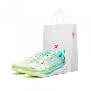 Кроссовки для бега Two Thousand Kilometers 1.0 мужские с низким верхом, парусные, белые/желево-зеленые Xtep