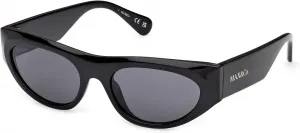 Солнцезащитные очки Max &Co MO0147 01A, блестящие черные, размер 50/18/135, женские Max&Co., 01a Shiny Black