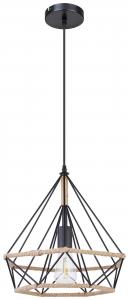 Подвесной светильник, цоколь E27, натуральный цвет/черный Globo, натуральный/черный