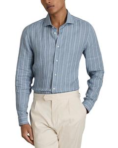 Рубашка из льна Ruban REISS, синий