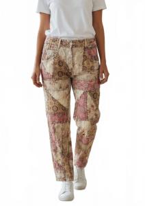 Лоскутные брюки до щиколотки лаймово-розового цвета Paperlace, лаймовый/розовый