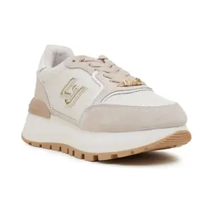 Кожаные кроссовки потрясающие 25 Liu Jo, бежевый