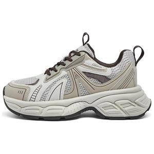 AGSDON Женские низкие массивные кроссовки шампань [Всесезонные], цвет Champagne[All-Season]