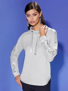 Толстовка с логотипом Creation L, серебристый