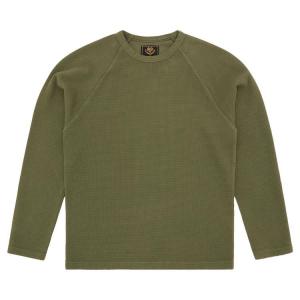 Лонгслив Corteiz Star Raglan Waffle Thermal 'Olive'