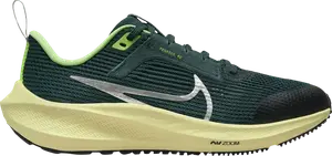 Кроссовки Air Zoom Pegasus 40 GS 'Deep Jungle', зеленый