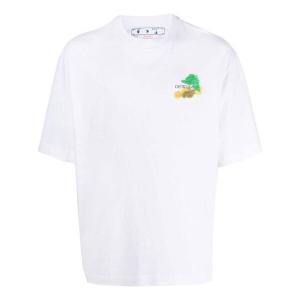 Футболка brush arrow over skate ss23 tee Off-White, белый
