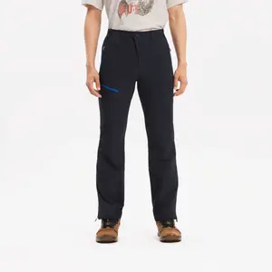 Мужские зимние треккинговые брюки с утеплением и влагоотталкивающей пропиткой SH900 тёмно-синие Quechua