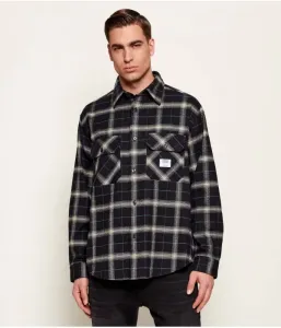 Рубашка Эболт oversize fit Hugo Blue, черный