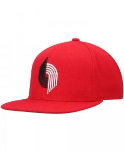 Мужская красная кепка Portland Trail Blazers Hardwood Classics Team Ground 2.0 Snapback Mitchell & Ness