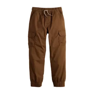 Спортивные брюки-карго из твила для мальчиков 4-12 лет Jumping Beans, коричневый