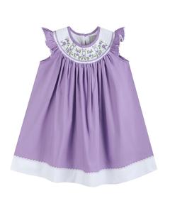 Платье-епископ Lil Cactus Easter Bunny со сборками, фиолетовый