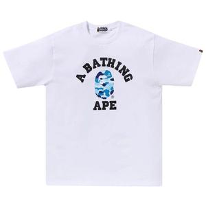Футболка BAPE ABC Camo College Organic Tee, White/Blue