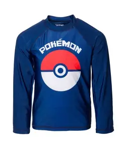 Детская футболка для плавания Pikachu с UPF 50+ Pokemon, синий