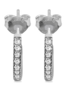 Adeliás Женские серьги - серьги-гвоздики из серебра 925 пробы с кубическим цирконием в серебряной оправе