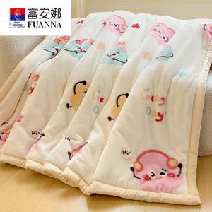 Fuanna Плед 200х230 см, 3,5 кг, двусторонний флис, утепленный, цвет Dopamine Coal Ball