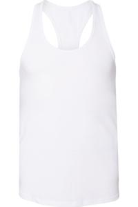 Женская майка BELLA + CANVAS из джерси-борцовки, белый