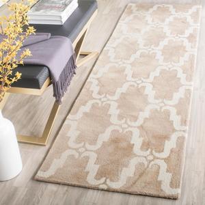 SAFAVIEH, 69 x 183 см, Ковер-дорожка handmade moroccan watercolor premium wool, beige/ivory, ddy536g