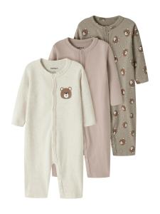 Комбинезон/боди NAME IT, хаки/розовый/белый