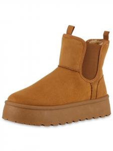 Ботильоны VAN HILL Plateau Boots Aria, светло-коричневый